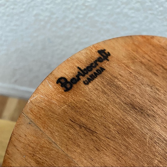 Vintage Baribocraft Teak & Maple Wood Ice Bucket Made in Canada NO Liner - Picture 8 of 12